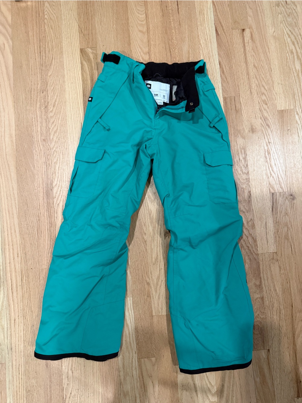 686 Teal Ski & Snowboard Pants - Bright Teal Green Kids Ski Pants